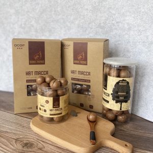 Hạt Macca sấy rang tách nứt loại 1